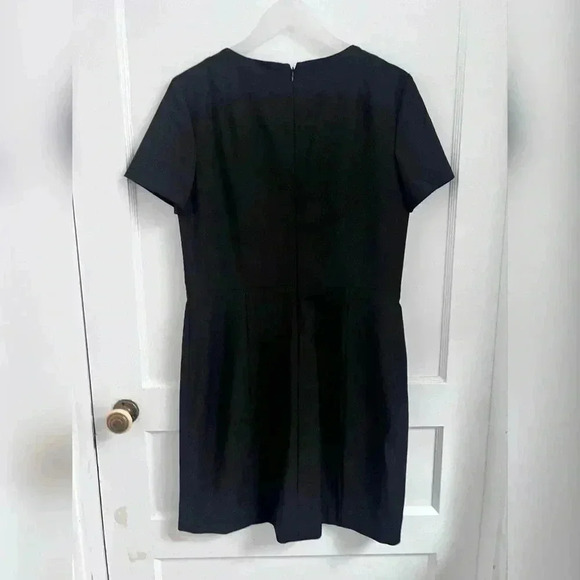 Theory Cassii Shift Sheath Career Wool Black Dress New W/Tag Size 10 $265 - Picture 4 of 4